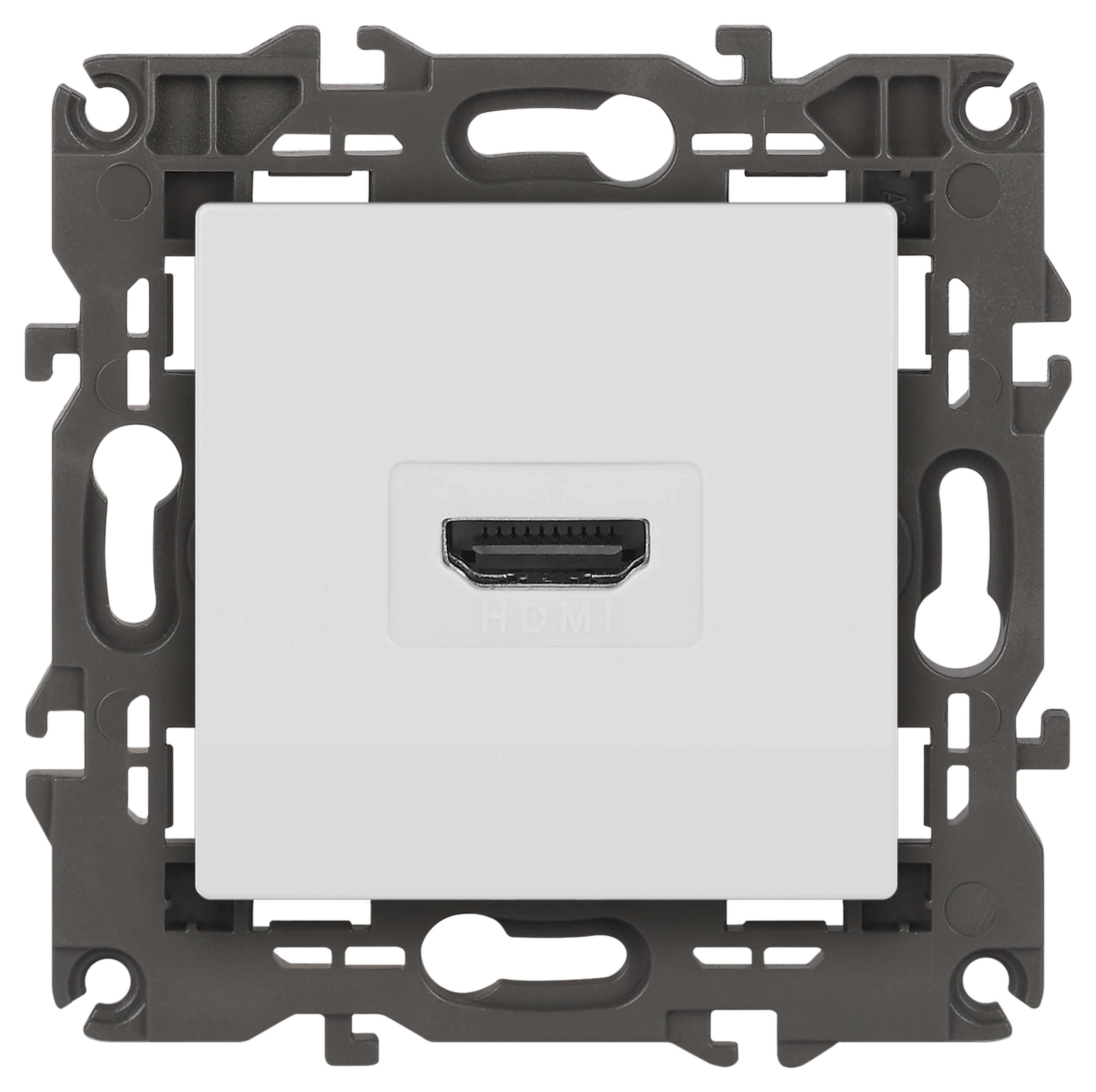 Розетка ЭРА Elegance 14-3114-01М HDMI, белый матовый