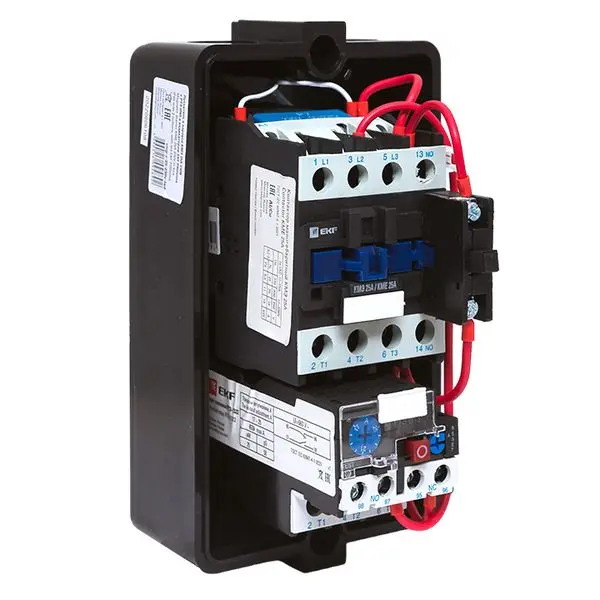 Пускатель в корпусе IP65 КМЭ 25А 230В с РТЭ Ir-17-25А и индик. EKF PROxima