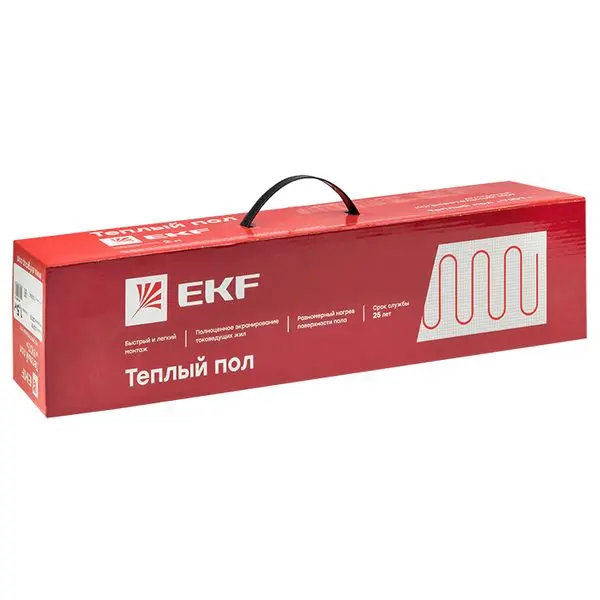 Мат нагревательный двухжильный "Уют" 1 кв. м. 150 Вт EKF