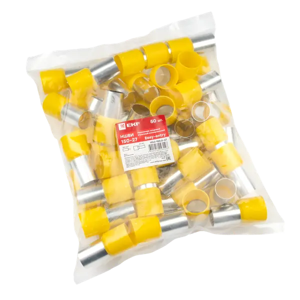 Наконечник штыревой втулочный НШвИ 150-27 (50шт.) EKF Наконечник штыревой втулочный НШвИ 150-27 (50шт.) EKF