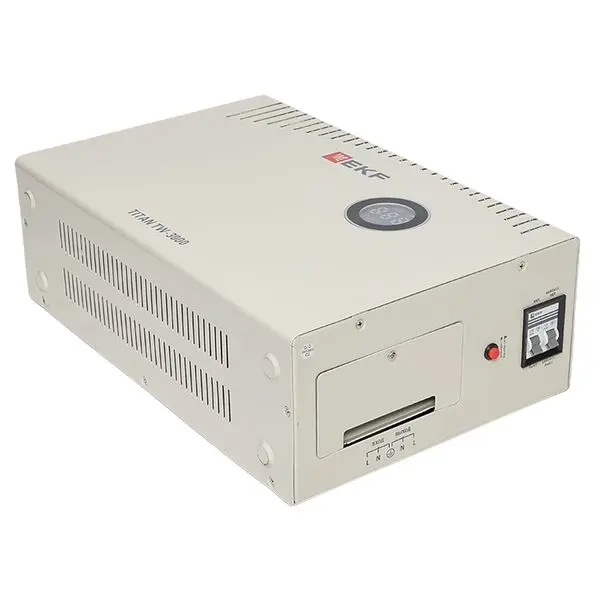 Стабилизатор напряжения электронный с возможностью настенного монтажа TITAN -ТW-3000 EKF Стабилизатор напряжения электронный с возможностью настенного монтажа TITAN -ТW-3000 EKF