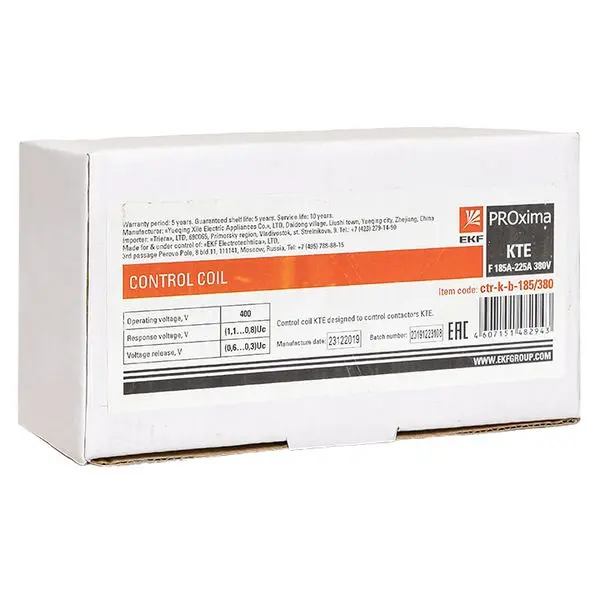 Катушка управления КТЭ F 185А-225А 380В EKF PROxima Катушка управления КТЭ F 185А-225А 380В EKF PROxima