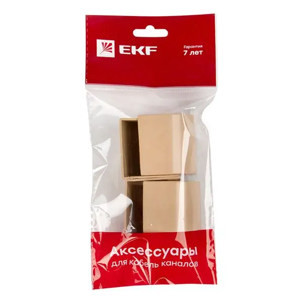 Заглушка (40х25) (4 шт) светлое дерево EKF-Plast Заглушка (40х25) (4 шт) светлое дерево EKF-Plast