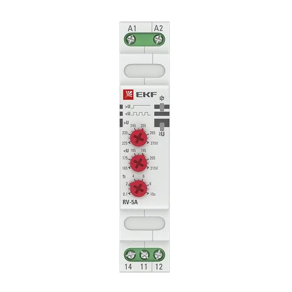 Реле напряжения (паралл. подкл.) RV-5A EKF PROxima Реле напряжения (паралл. подкл.) RV-5A EKF PROxima