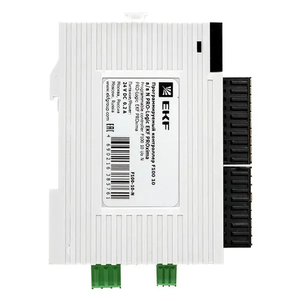 Программируемый контроллер F100 10 в/в N PRO-Logic EKF Программируемый контроллер F100 10 в/в N PRO-Logic EKF