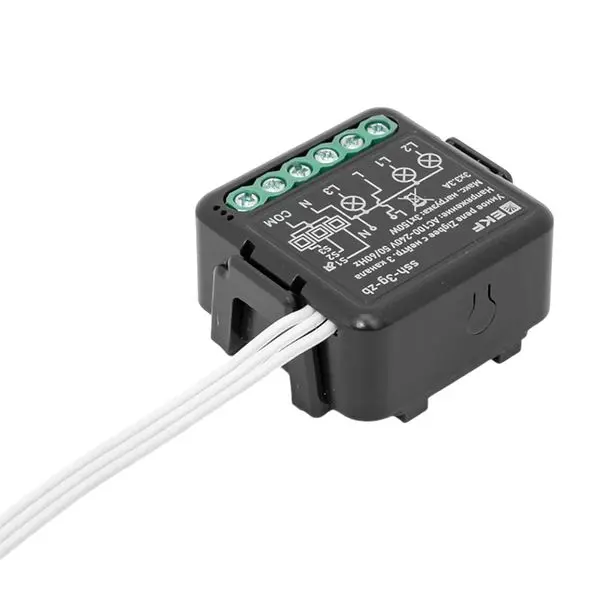 Умное реле в подрозетник 3-канальное с нейтралью Zigbee EKF Connect Select Умное реле в подрозетник 3-канальное с нейтралью Zigbee EKF Connect Select