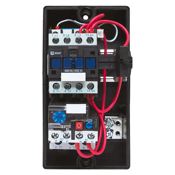 Пускатель в корпусе КМЭ 9А 230В с РТЭ Ir-5,5-8А и индикатором IP65 EKF