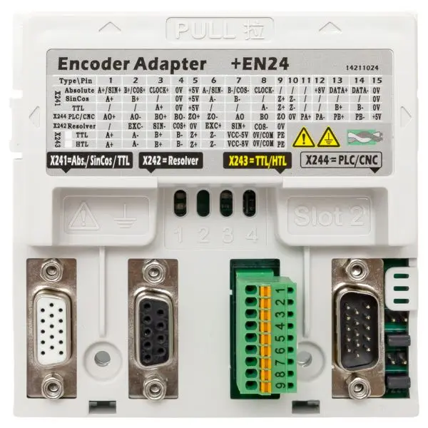 Карта расширения для подключения энкодера Absolute/SinCos/TTL/HTL/Resolver для преобразователя частоты PRO-Drive PD-500 EKF Карта расширения для подключения энкодера Absolute/SinCos/TTL/HTL/Resolver для преобразователя частоты PRO-Drive PD-500 EKF
