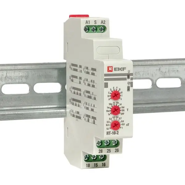 Реле времени (10 устанавл. функц.) RT-10-2 EKF PROxima Реле времени (10 устанавл. функц.) RT-10-2 EKF PROxima