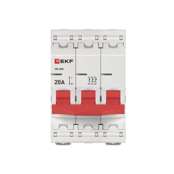 Выключатель нагрузки 3P 20А ВН-63N EKF PROxima Выключатель нагрузки 3P 20А ВН-63N EKF PROxima