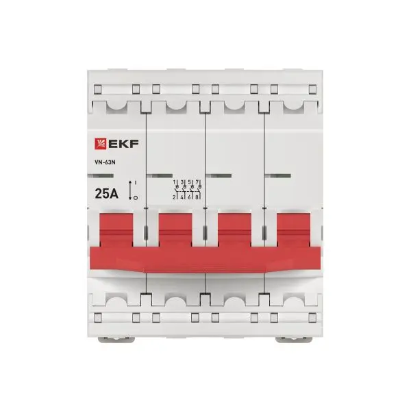 Выключатель нагрузки 4P 25А ВН-63N EKF PROxima Выключатель нагрузки 4P 25А ВН-63N EKF PROxima