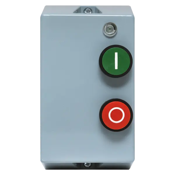 Пускатель в корпусе КМЭ 9А 400В с РТЭ Ir-0,4-0,63А и индикатором IP65 EKF