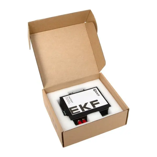 Медиаконвертер 10/100/1000Base-TX в 1000Base-X, разъем ST, двойное одномодовое оптоволокно, 1310нм TSX EKF