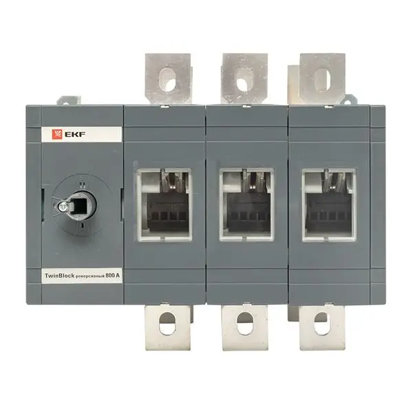 Рубильник 630A 3P реверсивный без рукоятки управления TwinBlock EKF Рубильник 630A 3P реверсивный без рукоятки управления TwinBlock EKF