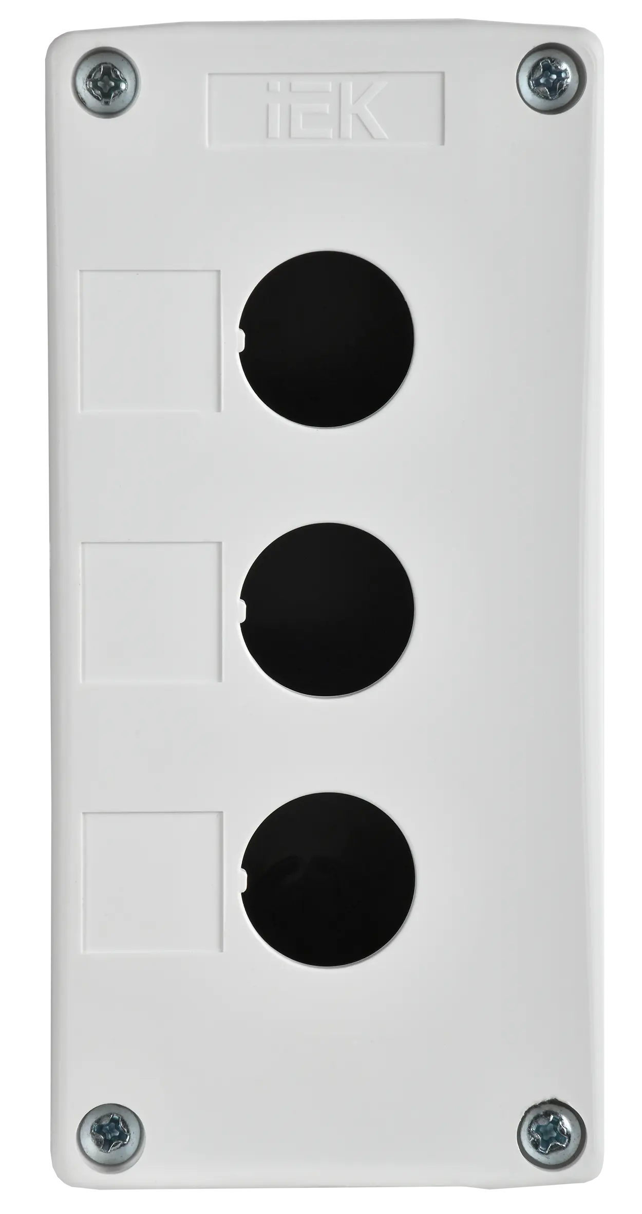 Корпус КП103-Р для кнопок 3 места белый IEK