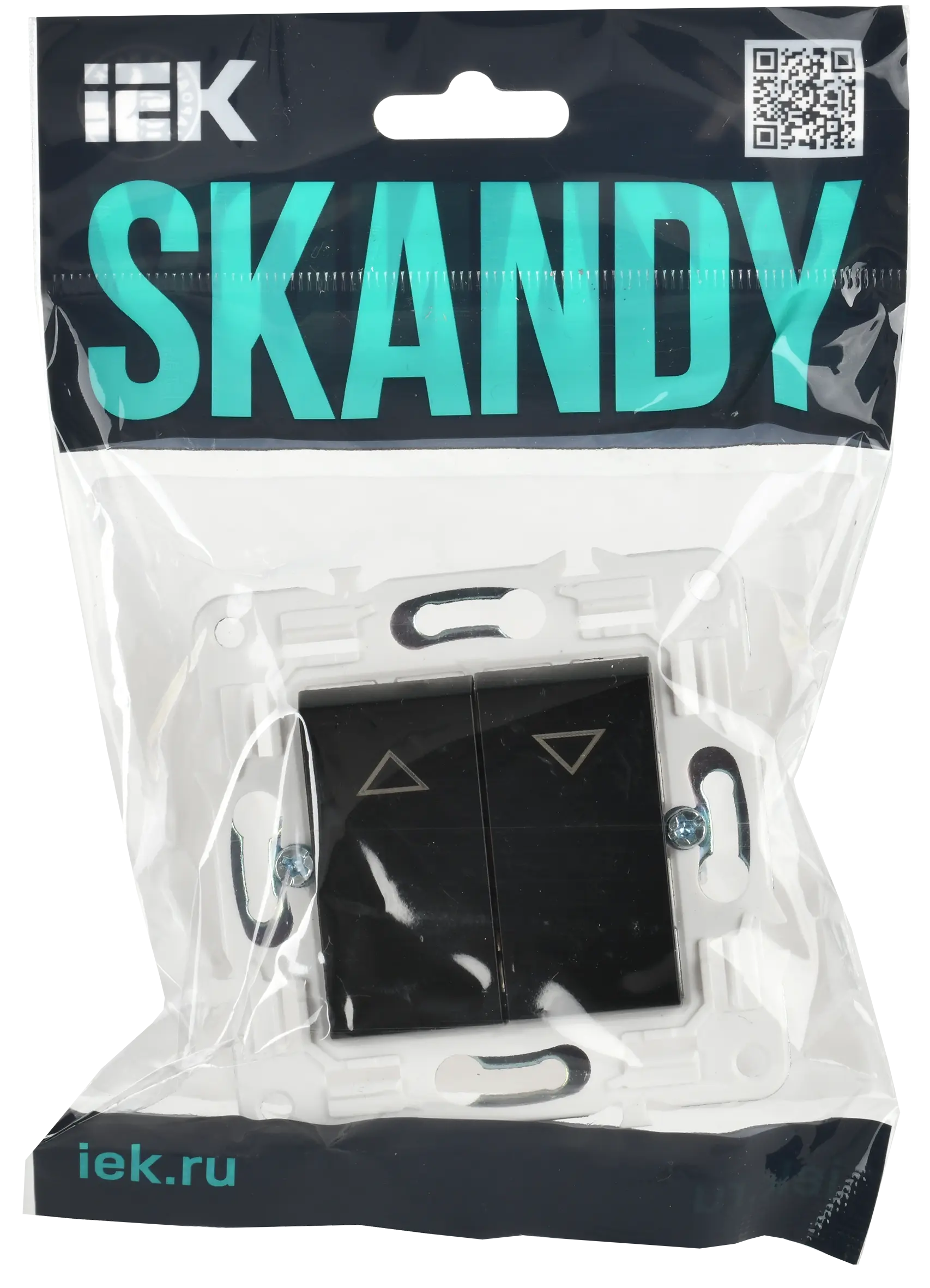 SKANDY Выключатель жалюзи 10А SK-V12Bl черный IEK SKANDY Выключатель жалюзи 10А SK-V12Bl черный IEK