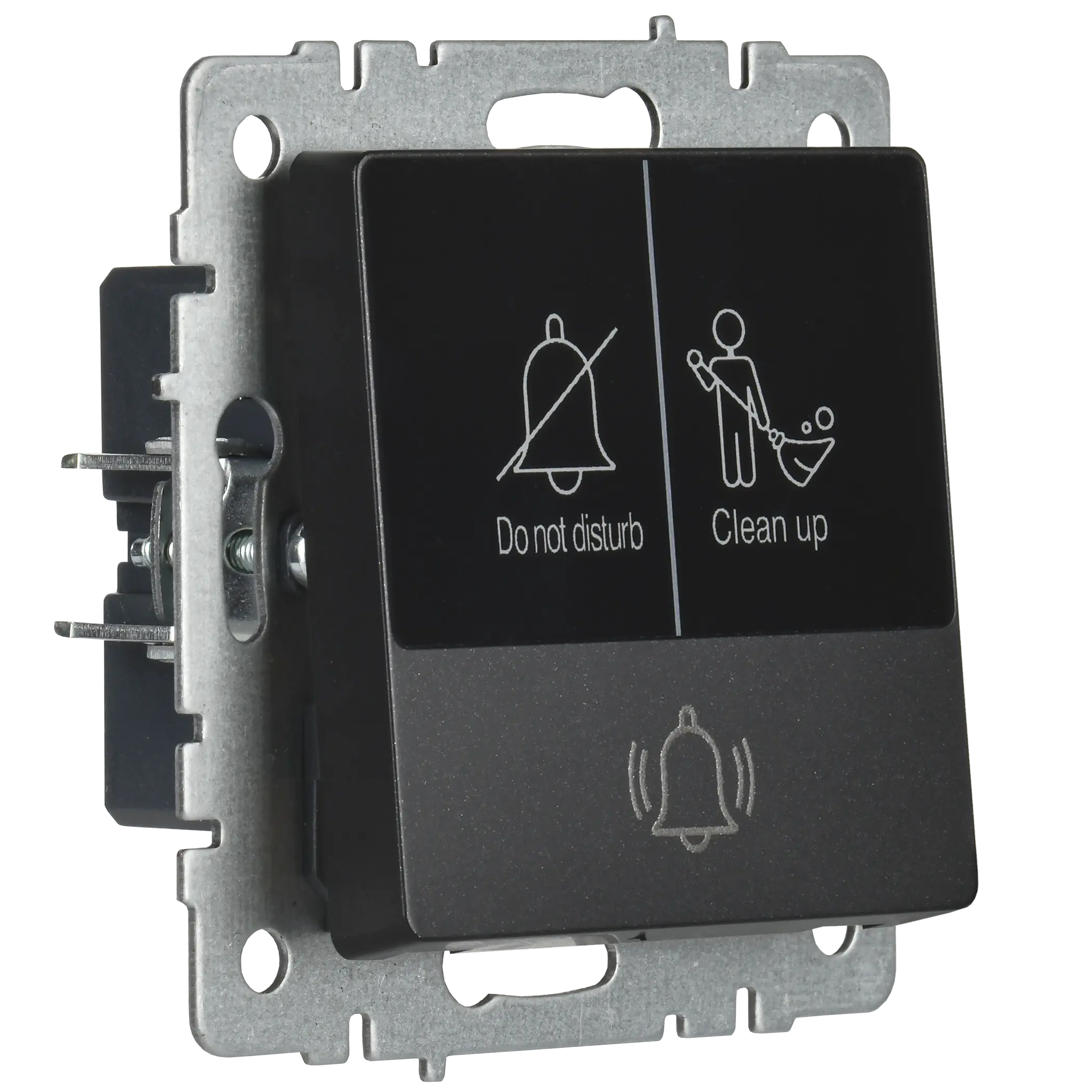 BRITE Кнопка звонка с индикацией для отелей 10А ВС10-1-9-БрЧ черный IEK BRITE Кнопка звонка с индикацией для отелей 10А ВС10-1-9-БрЧ черный IEK