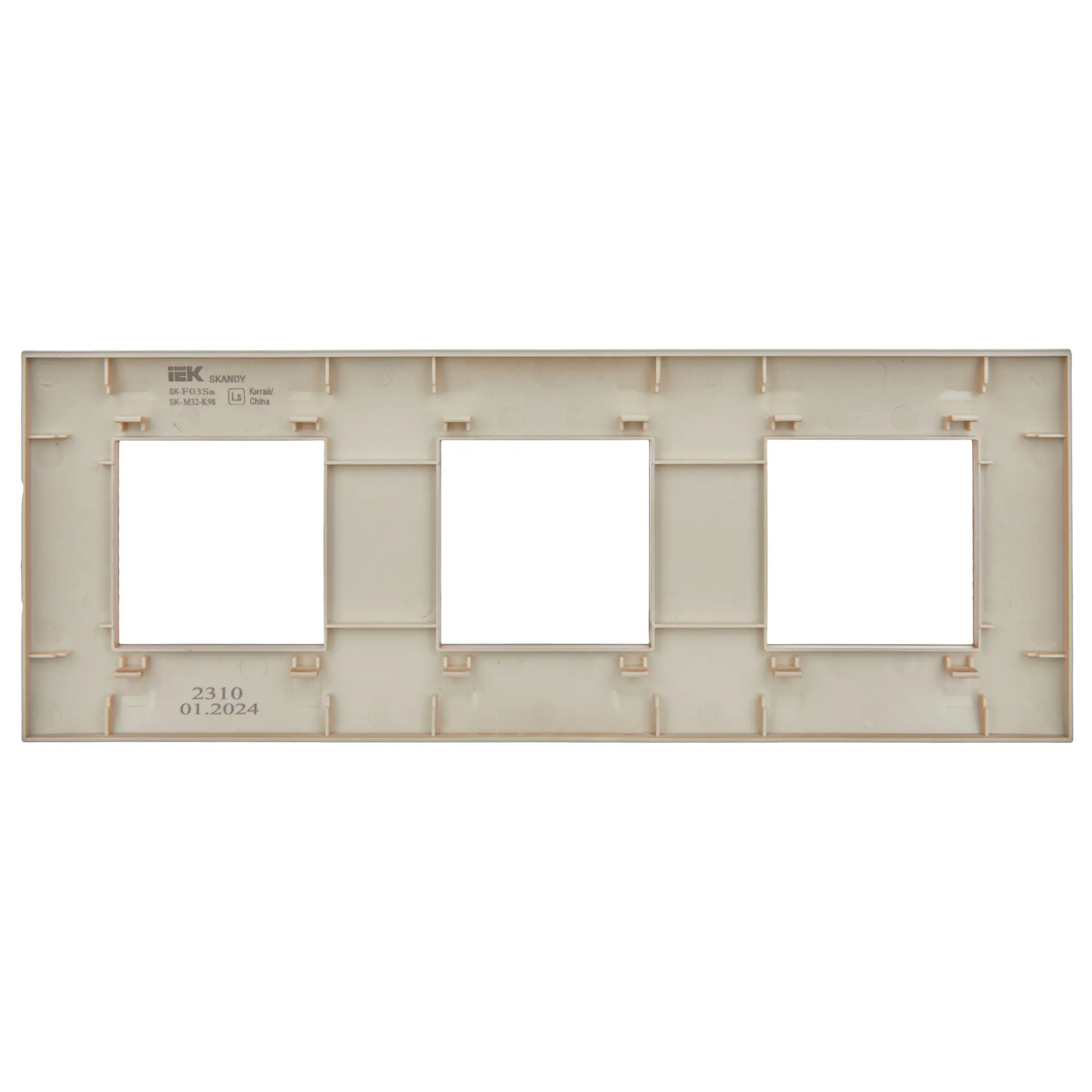 SKANDY Рамка 3-местная SK-F03Sa песочный IEK