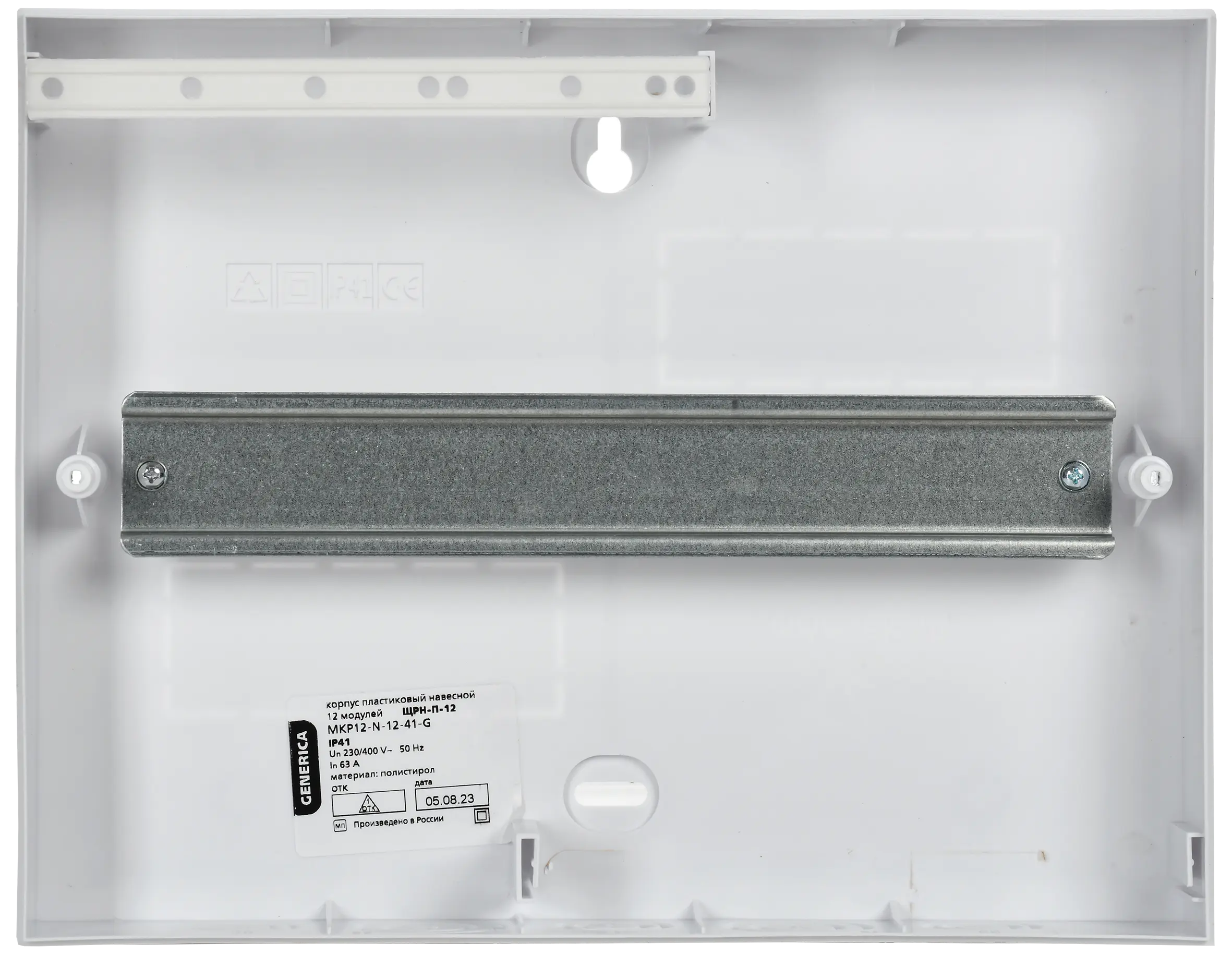 Корпус пластиковый ЩРН-П-12 черная прозрачная дверь IP41 GENERICA