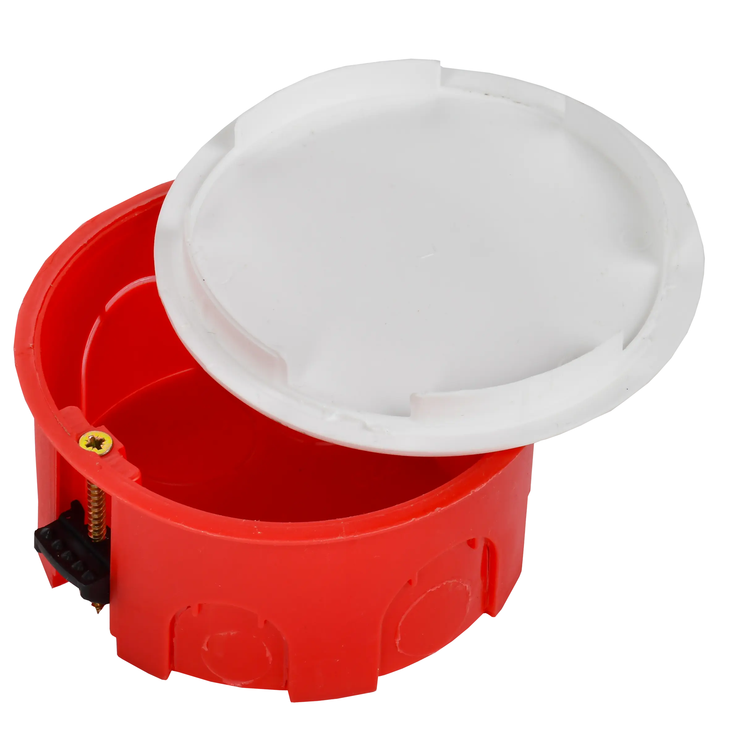 Коробка распаячная КМ41025 для полых стен безгалогенная (HF) D=80х40мм с пластиковыми лапками IEK Коробка распаячная КМ41025 для полых стен безгалогенная (HF) D=80х40мм с пластиковыми лапками IEK