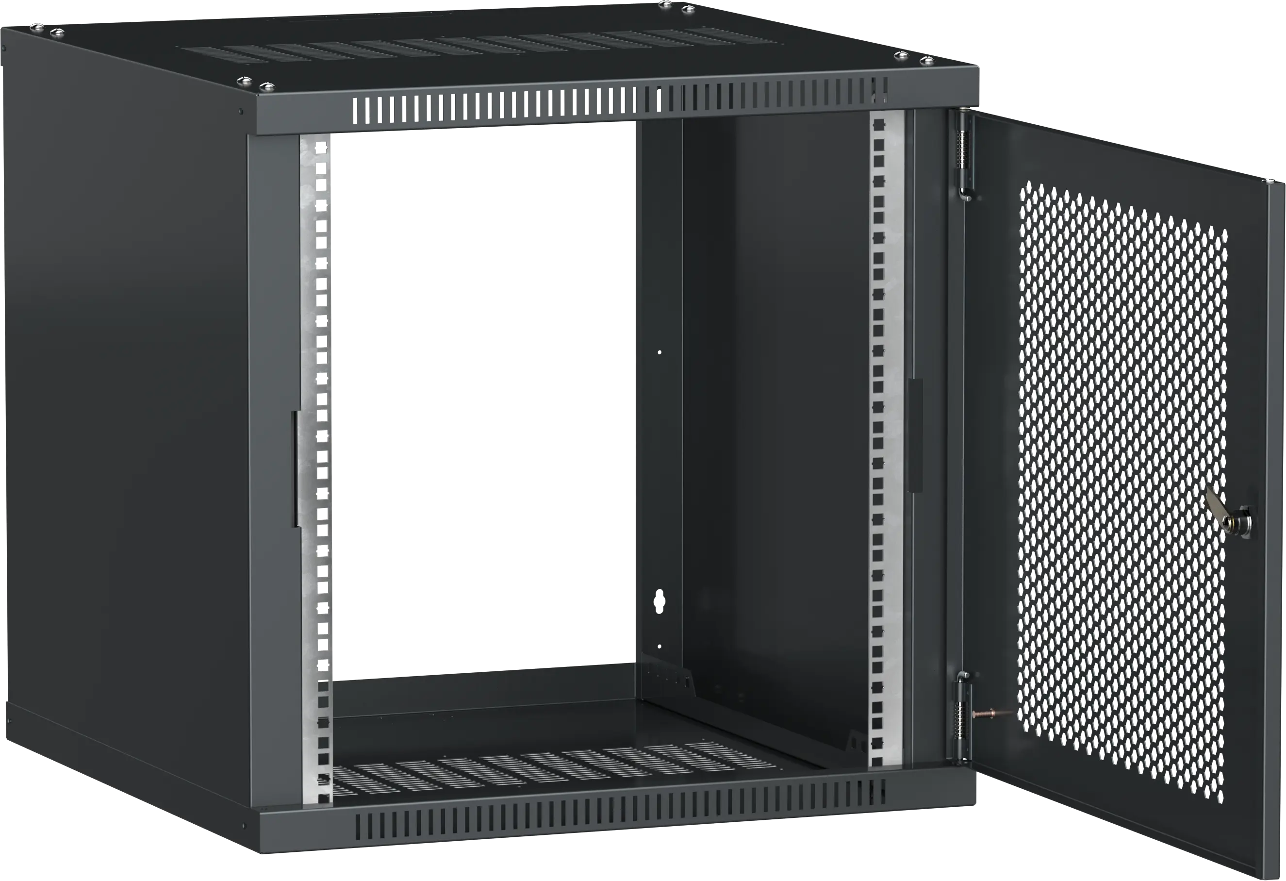 ITK Шкаф LINEA WE 6U 600х600мм дверь перфорированная черный
