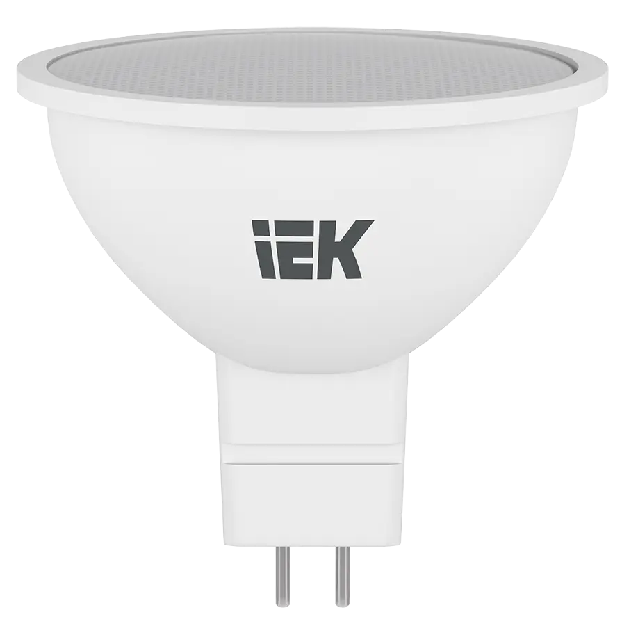 Лампа светодиодная MR16 софит 5Вт 230В 3000К GU5.3 IEK Лампа светодиодная MR16 софит 5Вт 230В 3000К GU5.3 IEK
