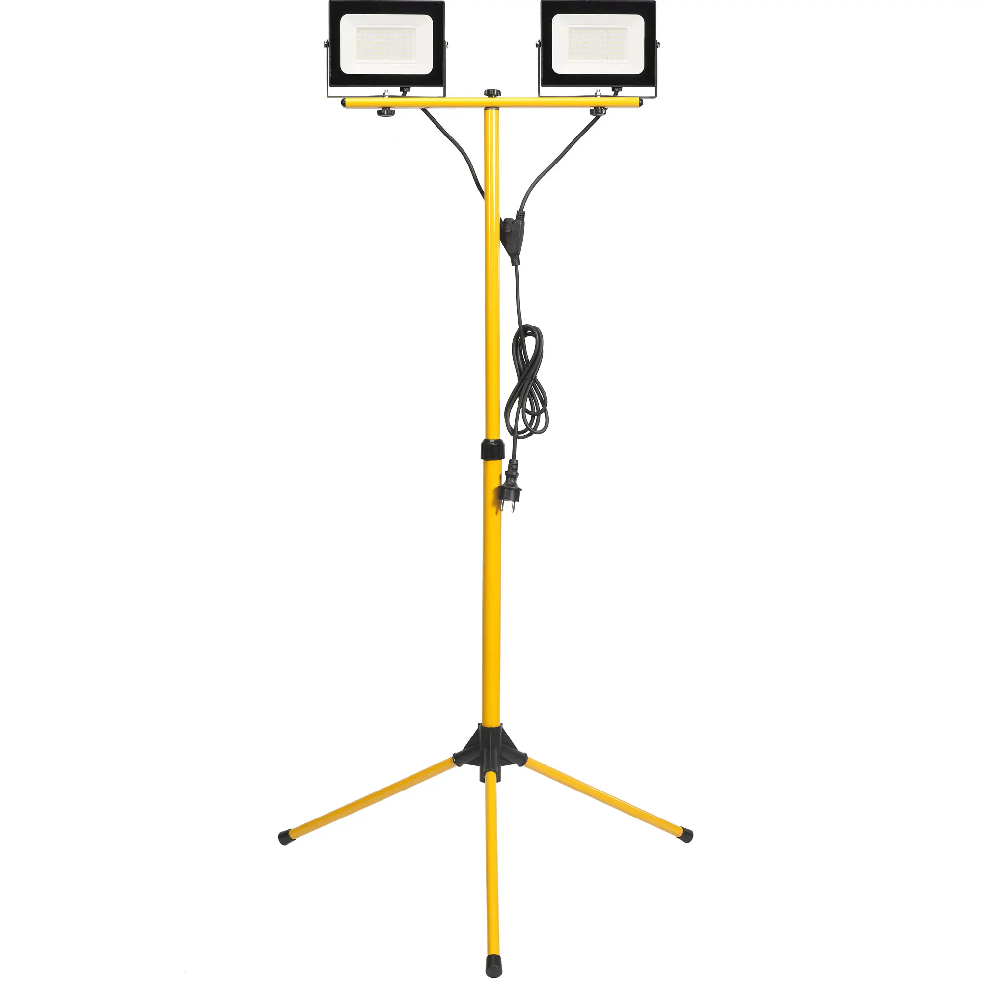 Прожектор светодиодный СДО 06-2x50Ш штатив 6500К IP65 черный IEK