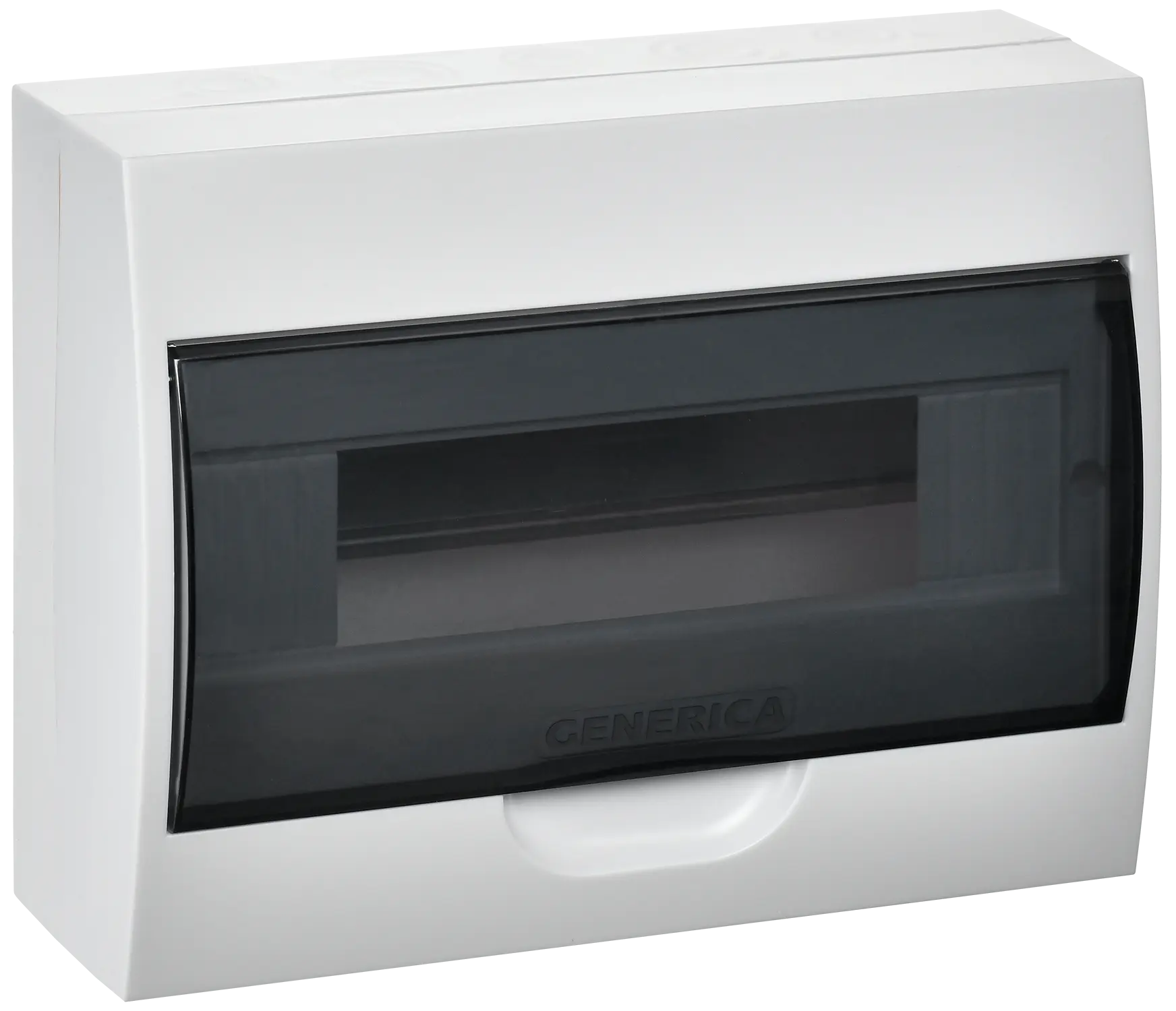 Корпус пластиковый ЩРН-П-12 черная прозрачная дверь IP41 GENERICA