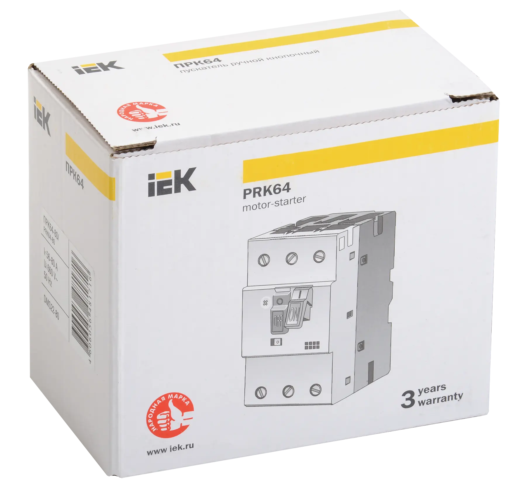 Пускатель ПРК64-80 In=80A Ir=56-80A Ue 660В IEK Пускатель ПРК64-80 In=80A Ir=56-80A Ue 660В IEK