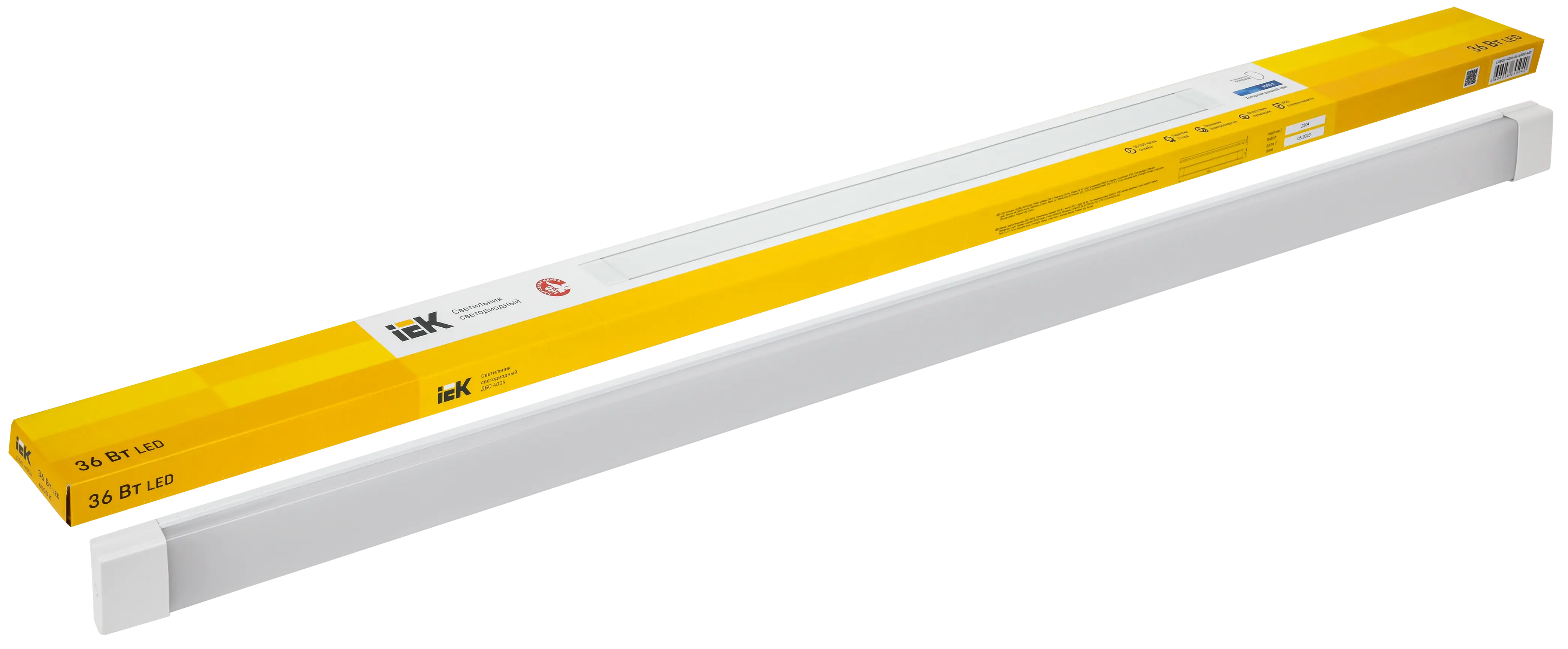 Светильник светодиодный линейный ДБО 4004 36Вт 6500К IP20 1200мм опал IEK Светильник светодиодный линейный ДБО 4004 36Вт 6500К IP20 1200мм опал IEK