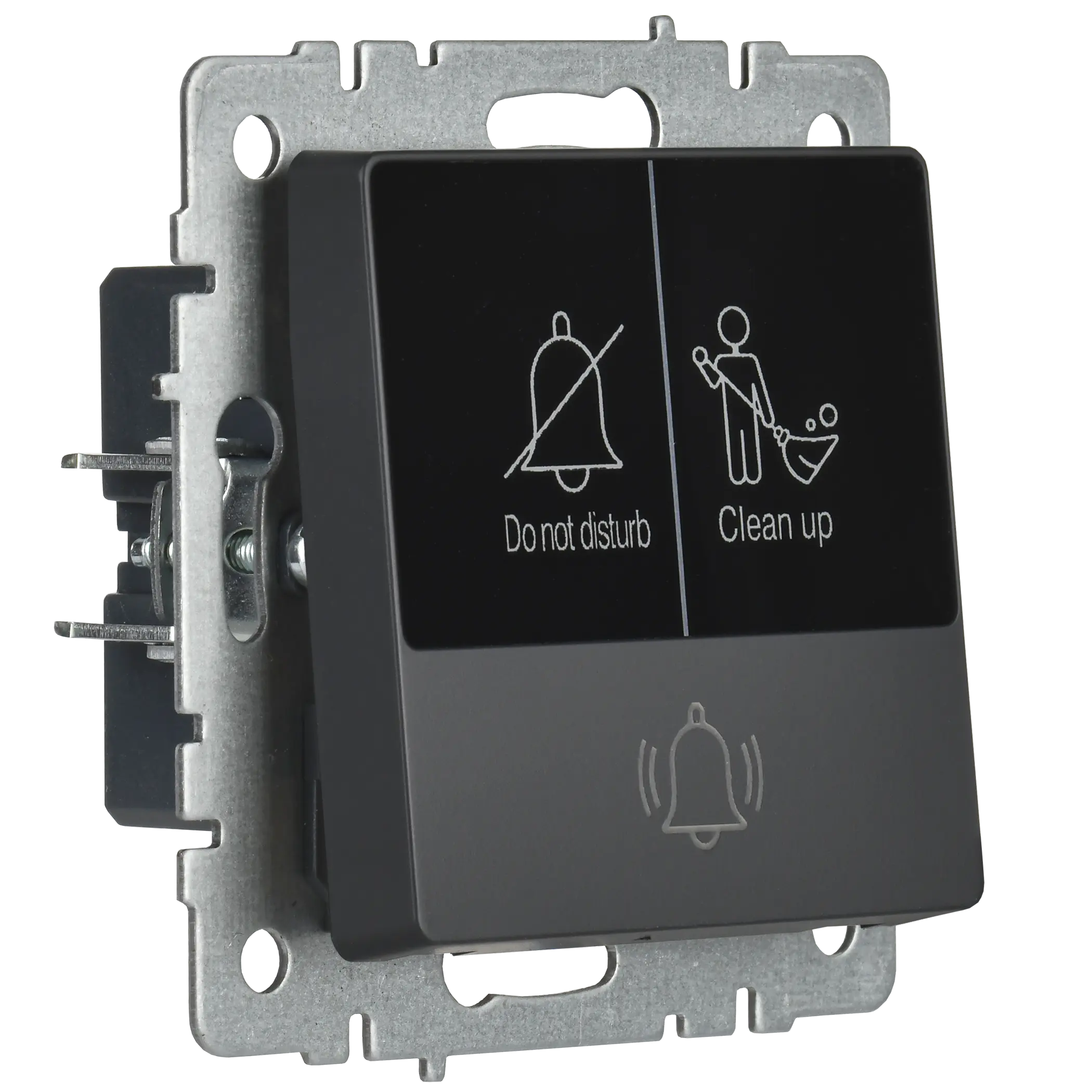 BRITE Кнопка звонка с индикацией для отелей 10А ВС10-1-9-БрГ графит IEK BRITE Кнопка звонка с индикацией для отелей 10А ВС10-1-9-БрГ графит IEK