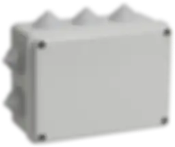 Коробка распаячная КМ41241 для открытой проводки безгалогенная (HF) 150х110х70мм IP44 10 гермовводов серая IEK Коробка распаячная КМ41241 для открытой проводки безгалогенная (HF) 150х110х70мм IP44 10 гермовводов серая IEK