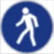 Знак пластик М10 "Проход здесь" (200x200) ГОСТ 12.4.026-2015 EKF PROxima