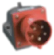 Вилка стационарная ССИ-515 16А-6ч/380-415В 3P+PE+N IP44 IEK