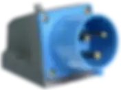 Вилка стационарная ССИ-523 32А-6ч/200-250В 2P+PE IP44 IEK